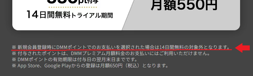 DMMTVのポイント支払いについて