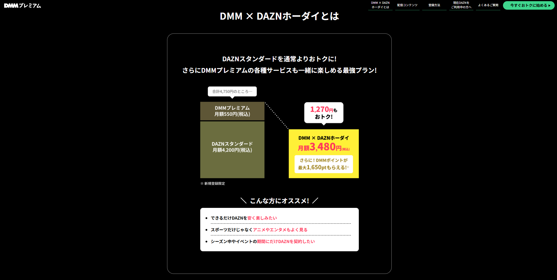 DMM_DAZNホーダイとは