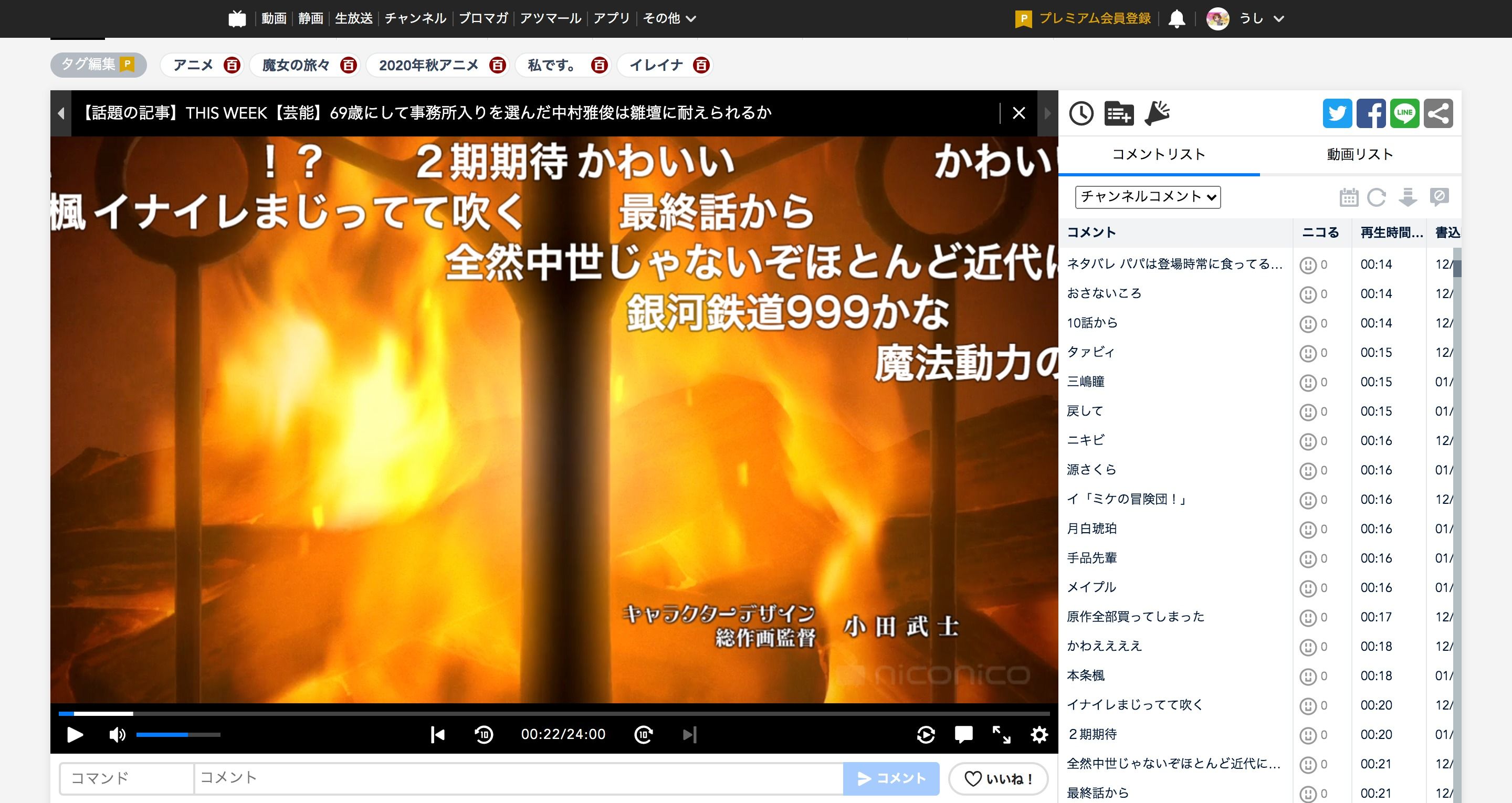 dアニメストア_ニコニコ支店_コメント