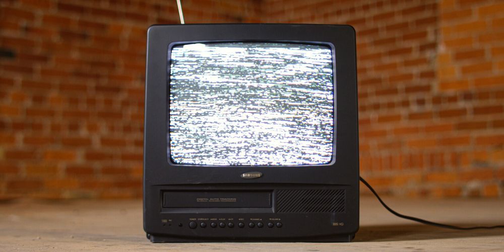 砂嵐が映るテレビ