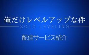アニメ「俺だけレベルアップな件」配信情報サムネ