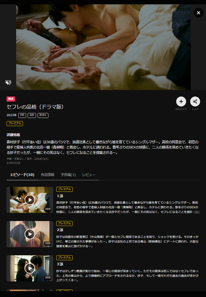 セフレの品格_ドラマ版_DMMTV