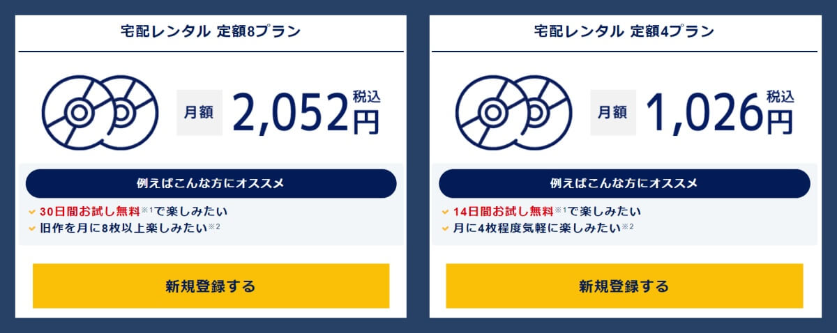 TSUTAYA DISCAS_登録
