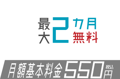 月額基本料金500円